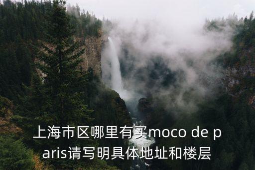 上海市區(qū)哪里有買moco de paris請寫明具體地址和樓層