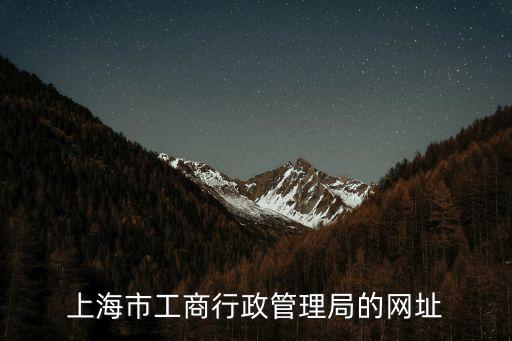 上海市工商行政管理局的網(wǎng)址