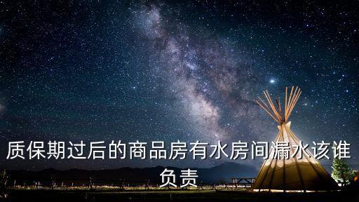 質保期過后的商品房有水房間漏水該誰負責