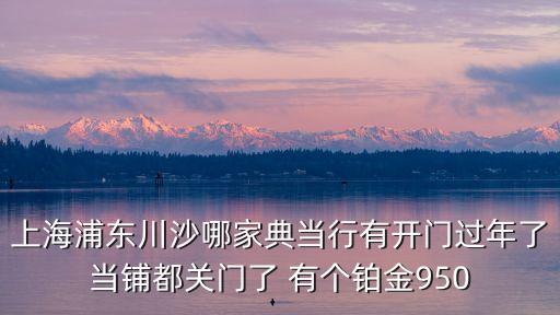 上海浦東川沙哪家典當行有開門過年了當鋪都關門了 有個鉑金950