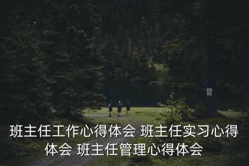 班主任工作心得體會 班主任實習心得體會 班主任管理心得體會