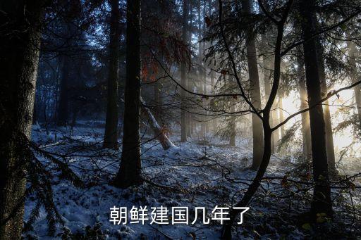 朝鮮建國，朝鮮建國幾年了