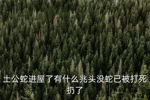 土公蛇進屋了有什么兆頭沒蛇已被打死扔了