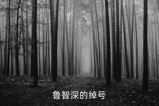 魯智深的綽號