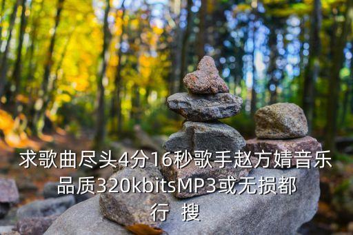 盡頭趙方婧，盡頭趙方婧歌詞什么意思