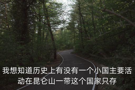 我想知道歷史上有沒有一個小國主要活動在昆侖山一帶這個國家只存