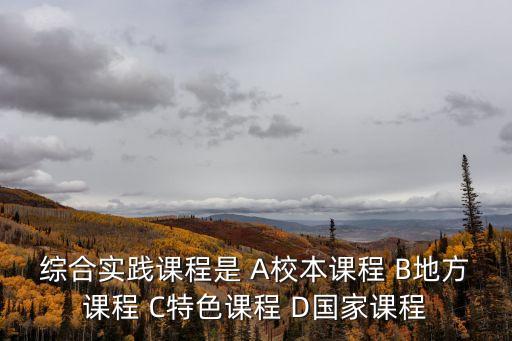 綜合實踐課程，初中綜合實踐活動包括哪些課程 急急急
