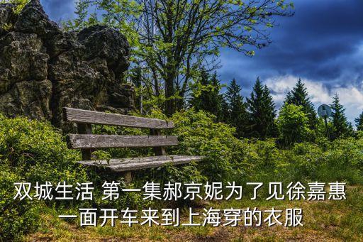 徐嘉惠，雙城生活 第一集郝京妮為了見徐嘉惠一面開車來到上海穿的衣服