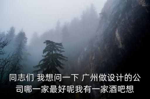 同志們 我想問一下 廣州做設計的公司哪一家最好呢我有一家酒吧想
