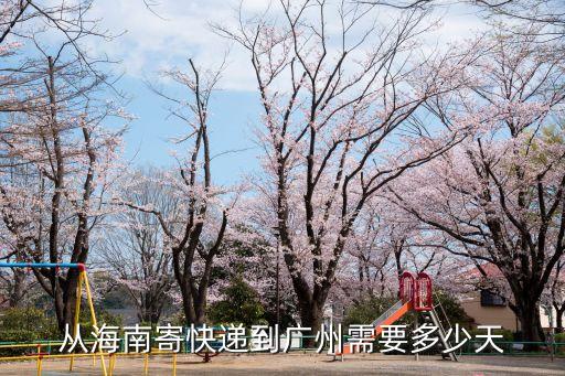 從海南寄快遞到廣州需要多少天
