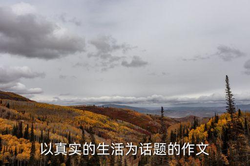真實的生活，真正的生活是怎么樣子的