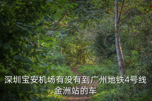 深圳寶安機場有沒有到廣州地鐵4號線金洲站的車