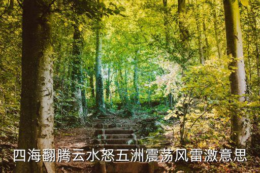 五洲震蕩風(fēng)雷激，四海翻騰云水怒五洲震蕩風(fēng)雷激意思