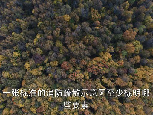 一張標準的消防疏散示意圖至少標明哪些要素