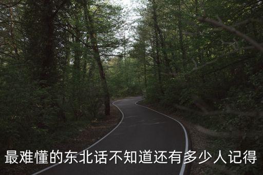 最難懂的東北話不知道還有多少人記得