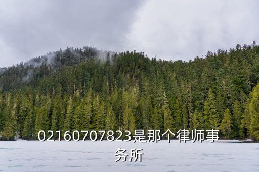 02160707823是那個律師事務所