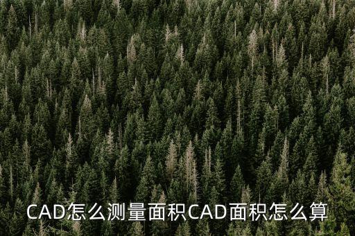 cad怎么測量面積，CAD測量面積的快捷鍵是