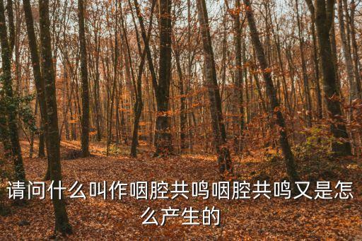 咽腔共鳴，請問什么叫作咽腔共鳴咽腔共鳴又是怎么產生的