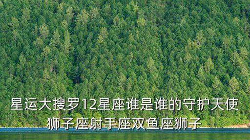 星運大搜羅12星座誰是誰的守護天使獅子座射手座雙魚座獅子