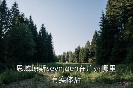 思域瓊斯sevnjoen在廣州哪里有實體店