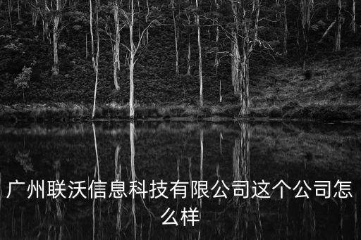 廣州聯享信息科技公司，誰知道廣州聯圈信息科技有限公司怎樣的有人去過嗎