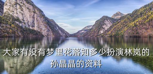 孫晶晶，臥虎電視劇演員孫晶晶