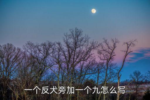 一個反犬旁加一個九怎么寫