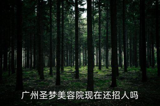 廣州圣夢美容院現在還招人嗎