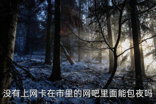 上海市網吧沒會員不能通宵嗎，上海市區的網吧可以通宵么