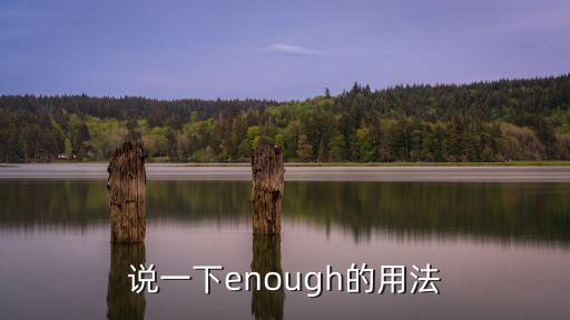 enough的用法，enough 的用法是啥詳細點兒