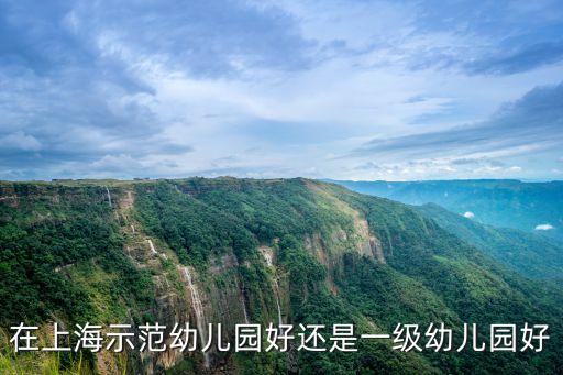 在上海示范幼兒園好還是一級幼兒園好