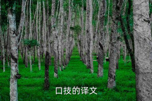口技的譯文