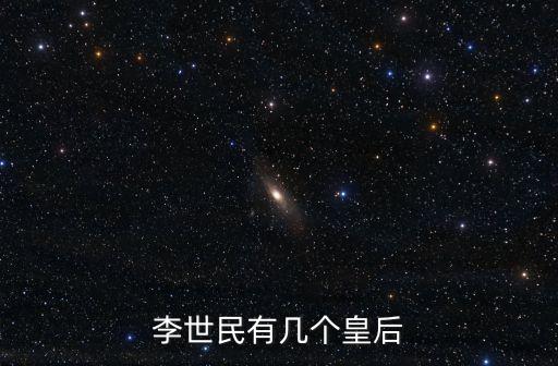 李世民皇后，李世民有幾個皇后