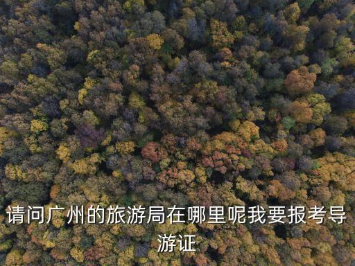 廣州哪里報考導游資格證，請問廣州的旅游局在哪里呢我要報考導游證