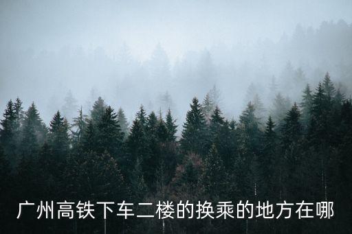廣州高鐵下車二樓的換乘的地方在哪