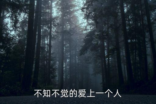 不知不覺的愛上一個(gè)人