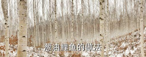 蔥油鯉魚，用電飯鍋做蔥油鯉魚
