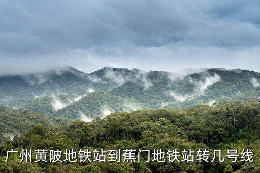 廣州黃陂地鐵站到蕉門地鐵站轉(zhuǎn)幾號(hào)線