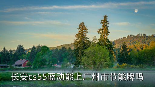 長安cs55藍動能上廣州市節能牌嗎