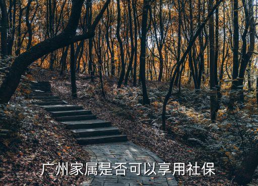 廣州家屬是否可以享用社保