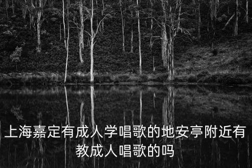 上海嘉定有成人學(xué)唱歌的地安亭附近有教成人唱歌的嗎