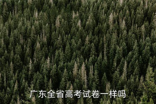 廣州高考試卷和廣東一樣嗎，廣東高考試卷與內(nèi)地別的省相同嗎