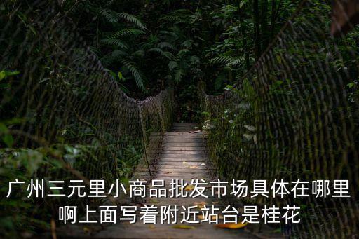 廣州三元里蓮下商貿(mào)城，廣州三元里是不是有個(gè)什么城什么都有得賣的