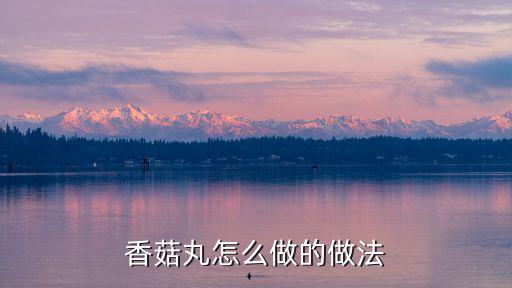 香菇肉丸的做法，香菇肉丸子怎么做又滑又嫩
