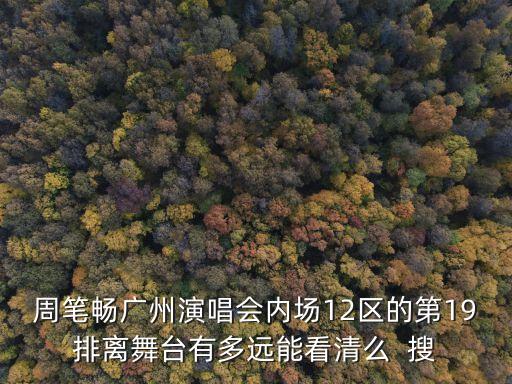 廣州演藝中心內(nèi)場19排，廣州國際體育演藝中心內(nèi)場1區(qū)19排1號(hào)位 看演唱會(huì)是不是有點(diǎn)遠(yuǎn)