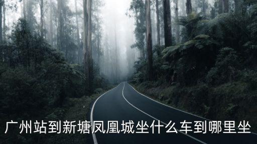 廣州站到新塘鳳凰城坐什么車到哪里坐
