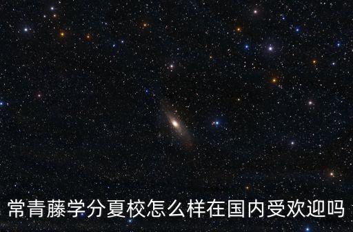 常青藤學(xué)分夏校怎么樣在國內(nèi)受歡迎嗎