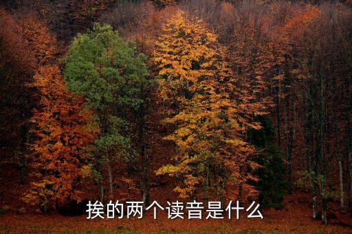 挨的兩個讀音是什么