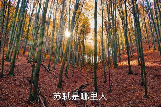 蘇軾是哪里人，蘇東坡是哪里人