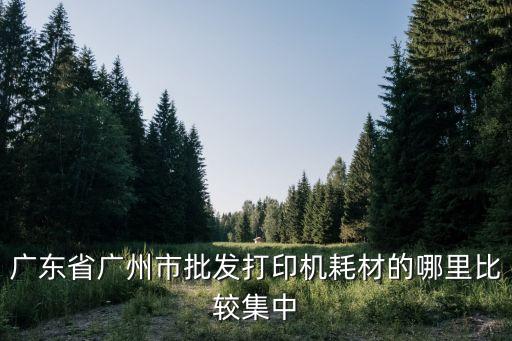 廣州賣(mài)復(fù)印機(jī)耗材的進(jìn)貨渠道，廣東省廣州市批發(fā)打印機(jī)耗材的哪里比較集中